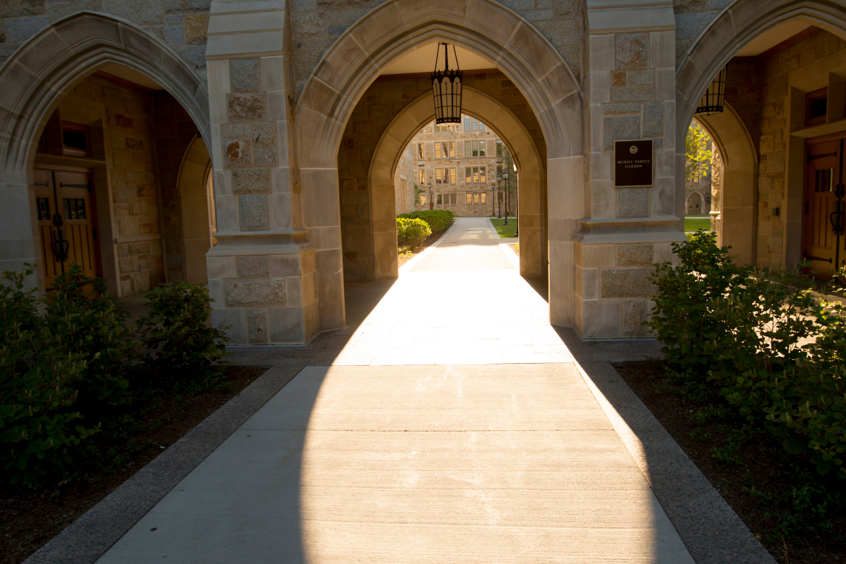 Gasson Hall archway at Boston College